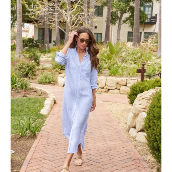 Frank & Eileen Dresses & Skirts - Frank & Eileen Rory Maxi Shirtdress Blue Stripe